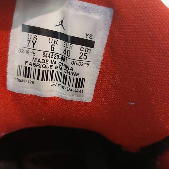 Nike Air Jordan Academy Sneakers Size 7Y - Picture 6 of 6